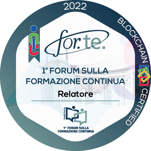 Relatore al 1° Forum della Formazione Continua
